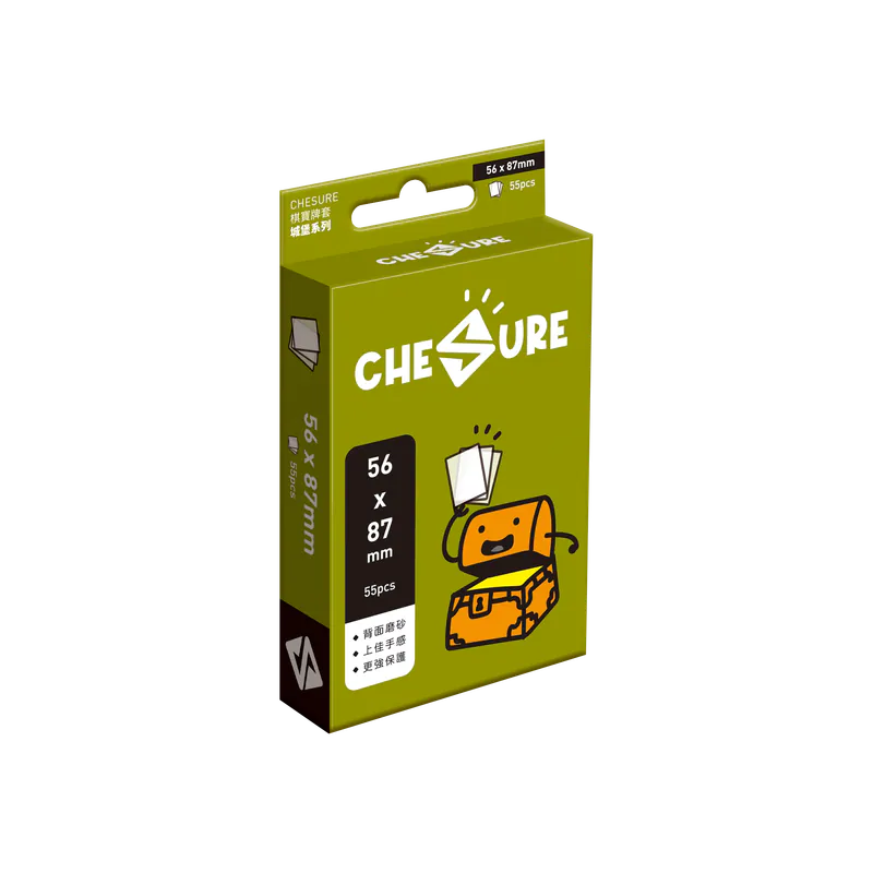 CHESURE Sleeves Rook Series - 棋寶城堡厚磨砂牌套